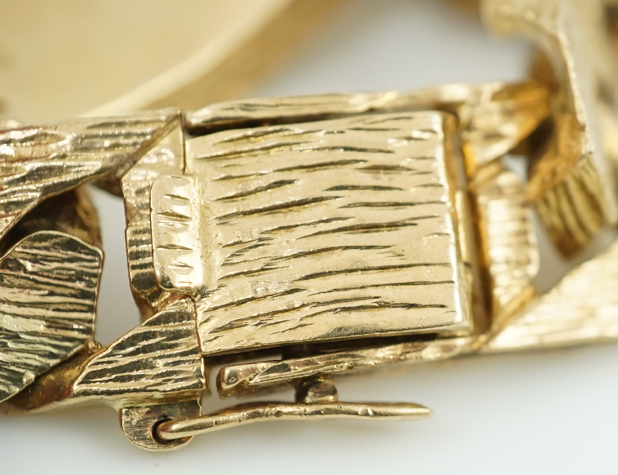 A 9ct gold identity bracelet, circa 1973